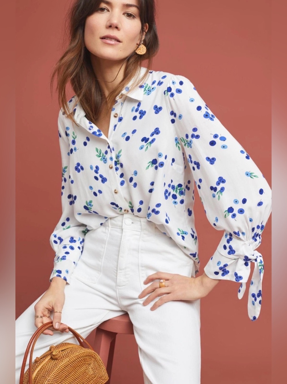 Anthropologie Blueberry Blithe Cottagecore Berry Botanical Cottage